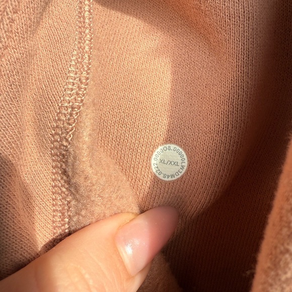 Lululemon Scuba Oversized Half-Zip Hoodie in Pink Clay - Picture 6 of 9